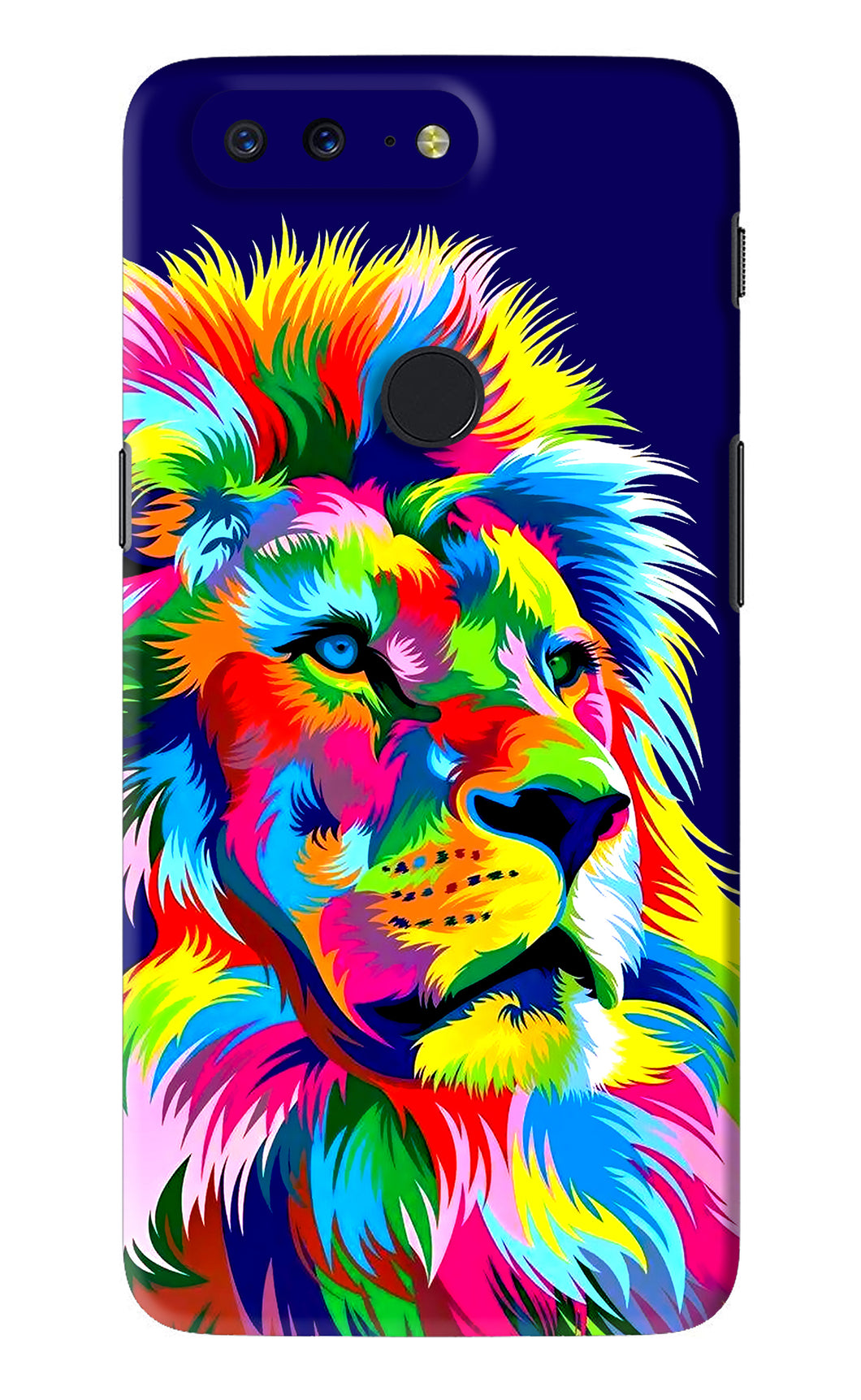 Vector Art Lion OnePlus 5T Back Skin Wrap