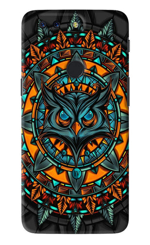 Angry Owl Art OnePlus 5T Back Skin Wrap