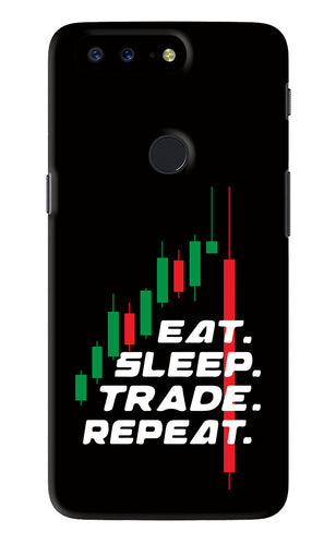 Eat Sleep Trade Repeat OnePlus 5T Back Skin Wrap