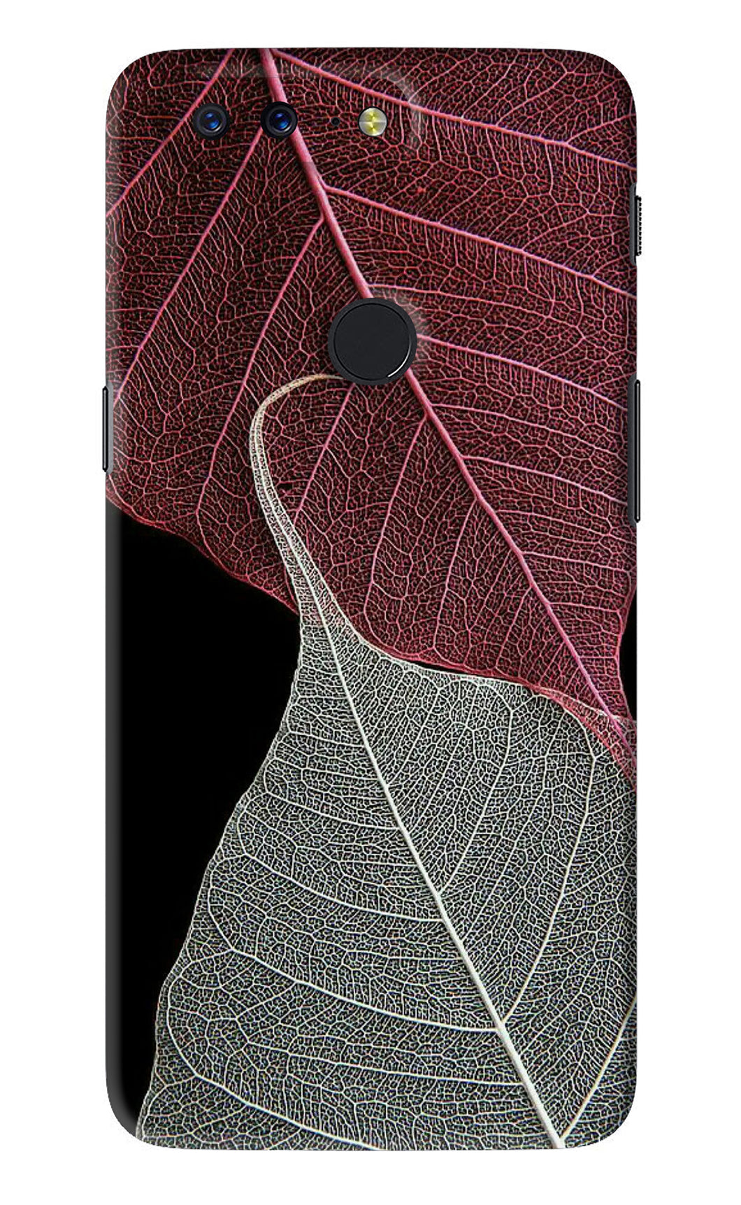 Leaf Pattern OnePlus 5T Back Skin Wrap