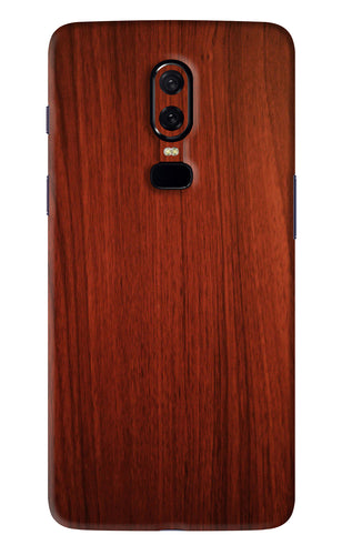 Wooden Plain Pattern OnePlus 6 Back Skin Wrap
