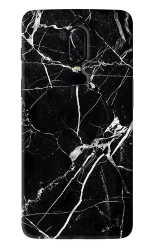 Black Marble Texture 2 OnePlus 6 Back Skin Wrap