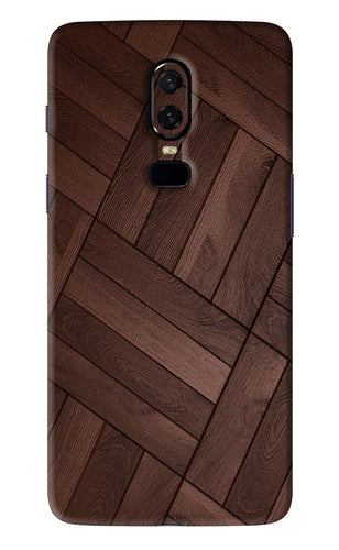 Wooden Texture Design OnePlus 6 Back Skin Wrap