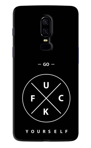 Go Fuck Yourself OnePlus 6 Back Skin Wrap