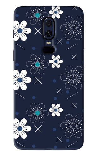 Flowers 4 OnePlus 6 Back Skin Wrap
