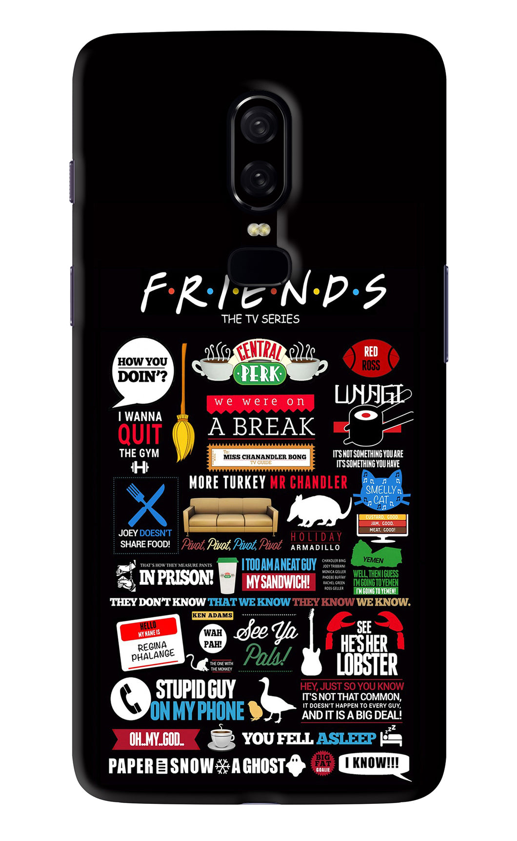 FRIENDS OnePlus 6 Back Skin Wrap