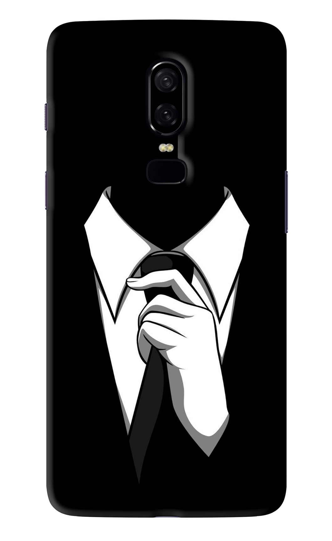 Black Tie OnePlus 6 Back Skin Wrap