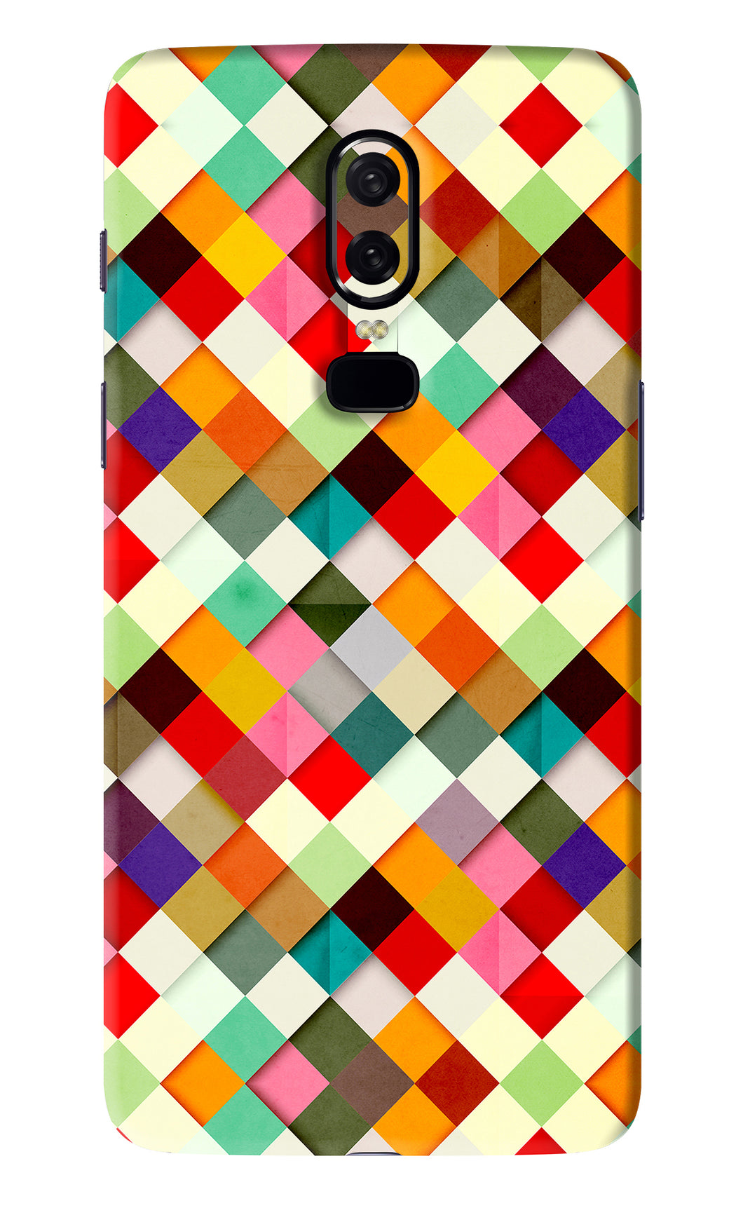 Geometric Abstract Colorful OnePlus 6 Back Skin Wrap
