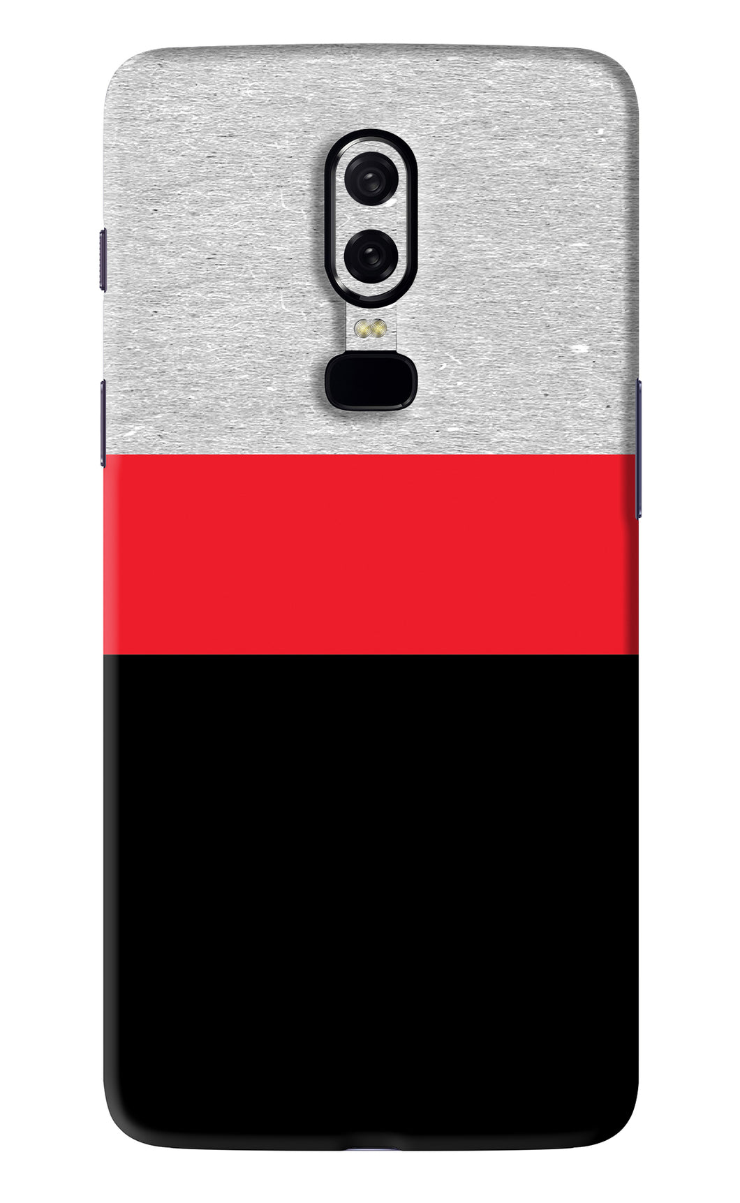 Tri Color Pattern OnePlus 6 Back Skin Wrap