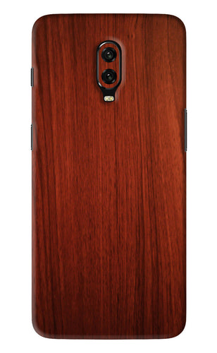 Wooden Plain Pattern OnePlus 6T Back Skin Wrap