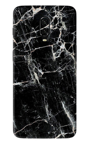 Black Marble Texture 1 OnePlus 6T Back Skin Wrap