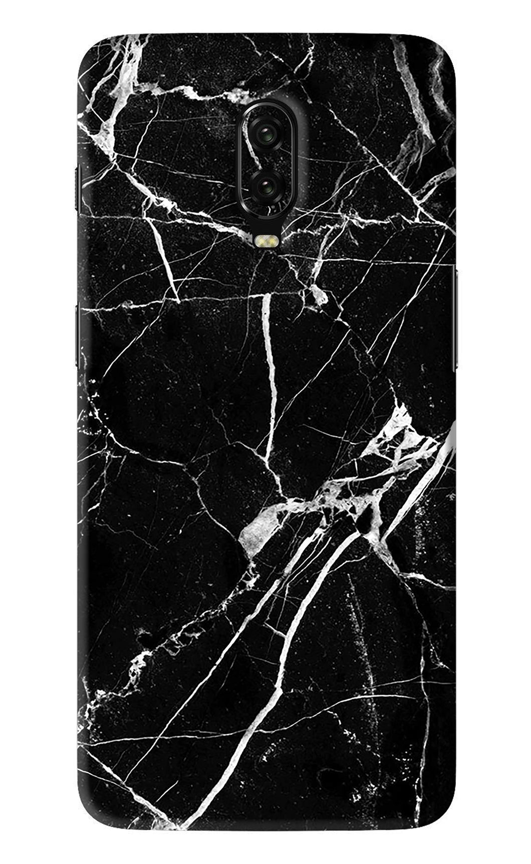 Black Marble Texture 2 OnePlus 6T Back Skin Wrap