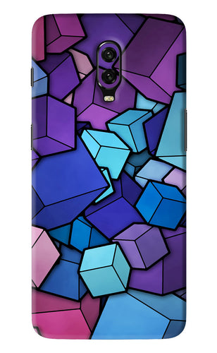 Cubic Abstract OnePlus 6T Back Skin Wrap