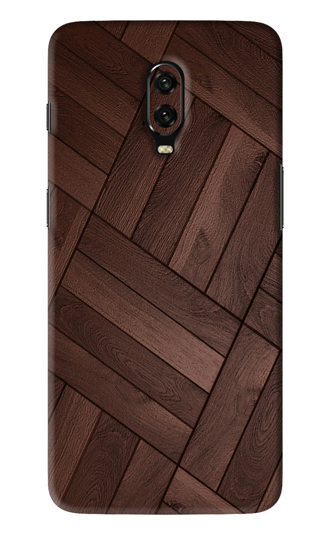 Wooden Texture Design OnePlus 6T Back Skin Wrap