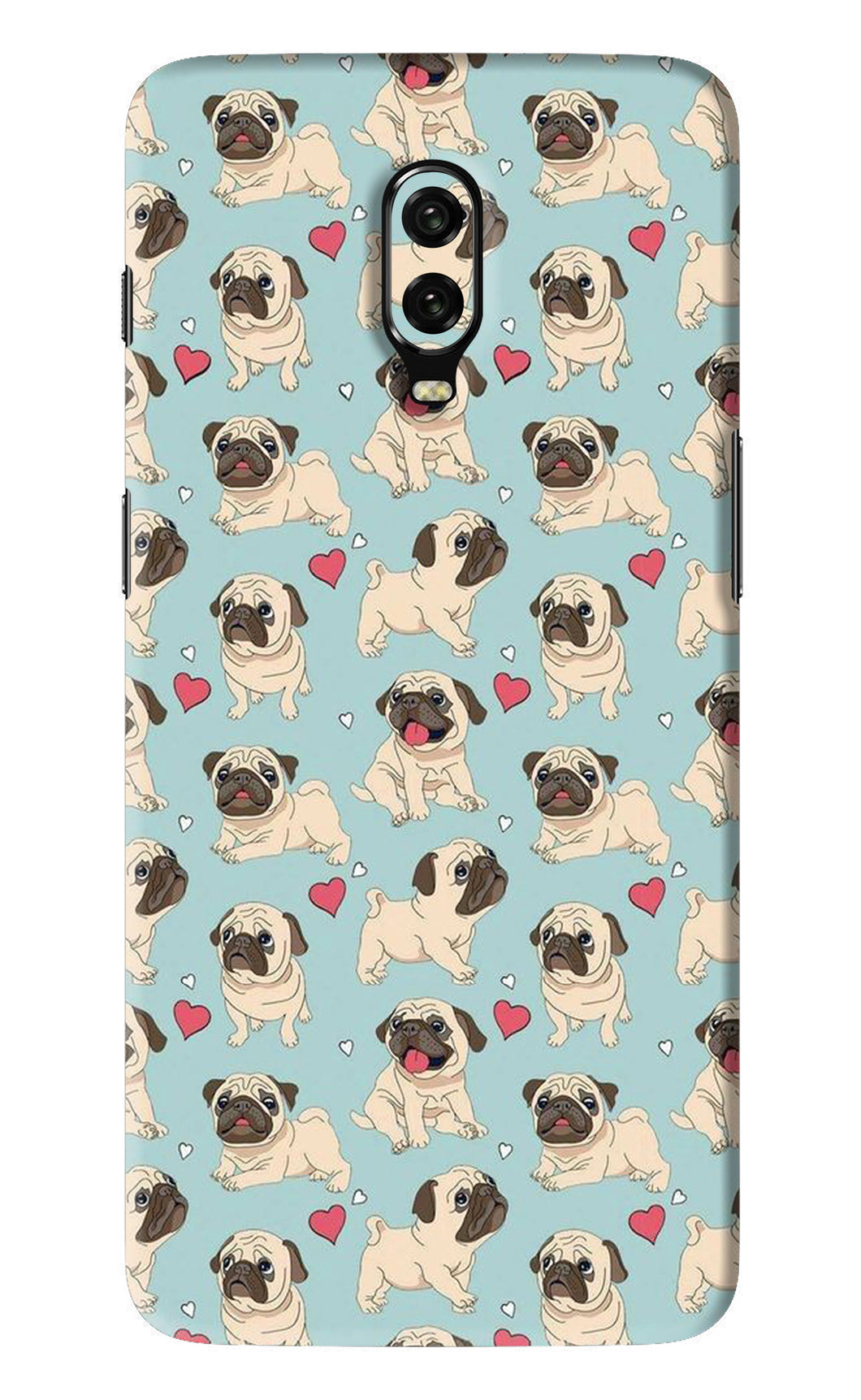 Pug Dog OnePlus 6T Back Skin Wrap