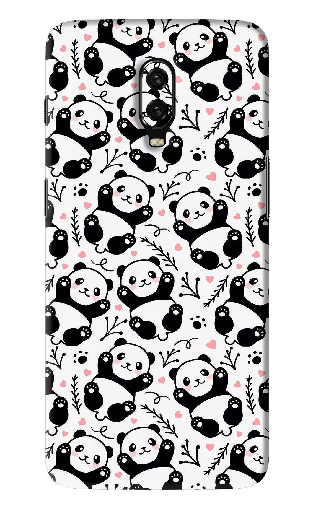 Cute Panda OnePlus 6T Back Skin Wrap