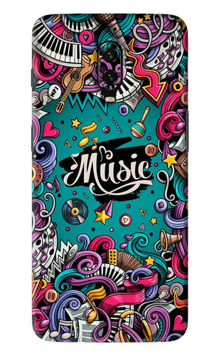 Music Graffiti OnePlus 6T Back Skin Wrap