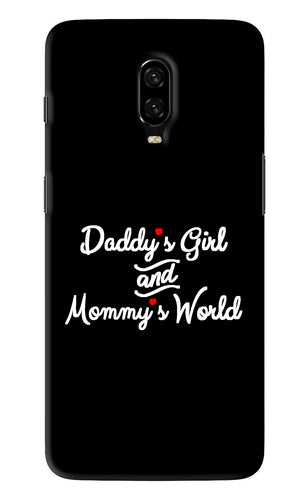 Daddy's Girl and Mommy's World OnePlus 6T Back Skin Wrap