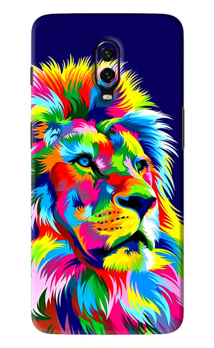 Vector Art Lion OnePlus 6T Back Skin Wrap