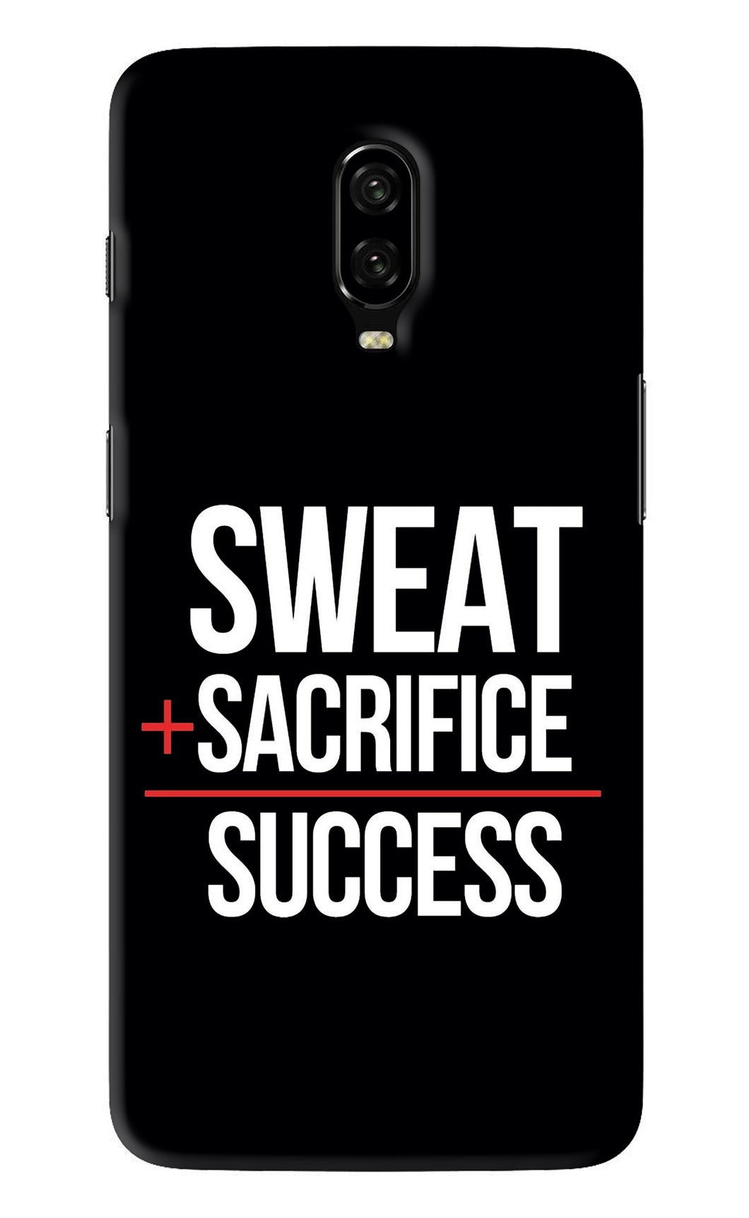 Sweat Sacrifice Success OnePlus 6T Back Skin Wrap