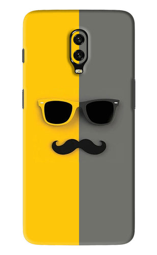 Sunglasses with Mustache OnePlus 6T Back Skin Wrap