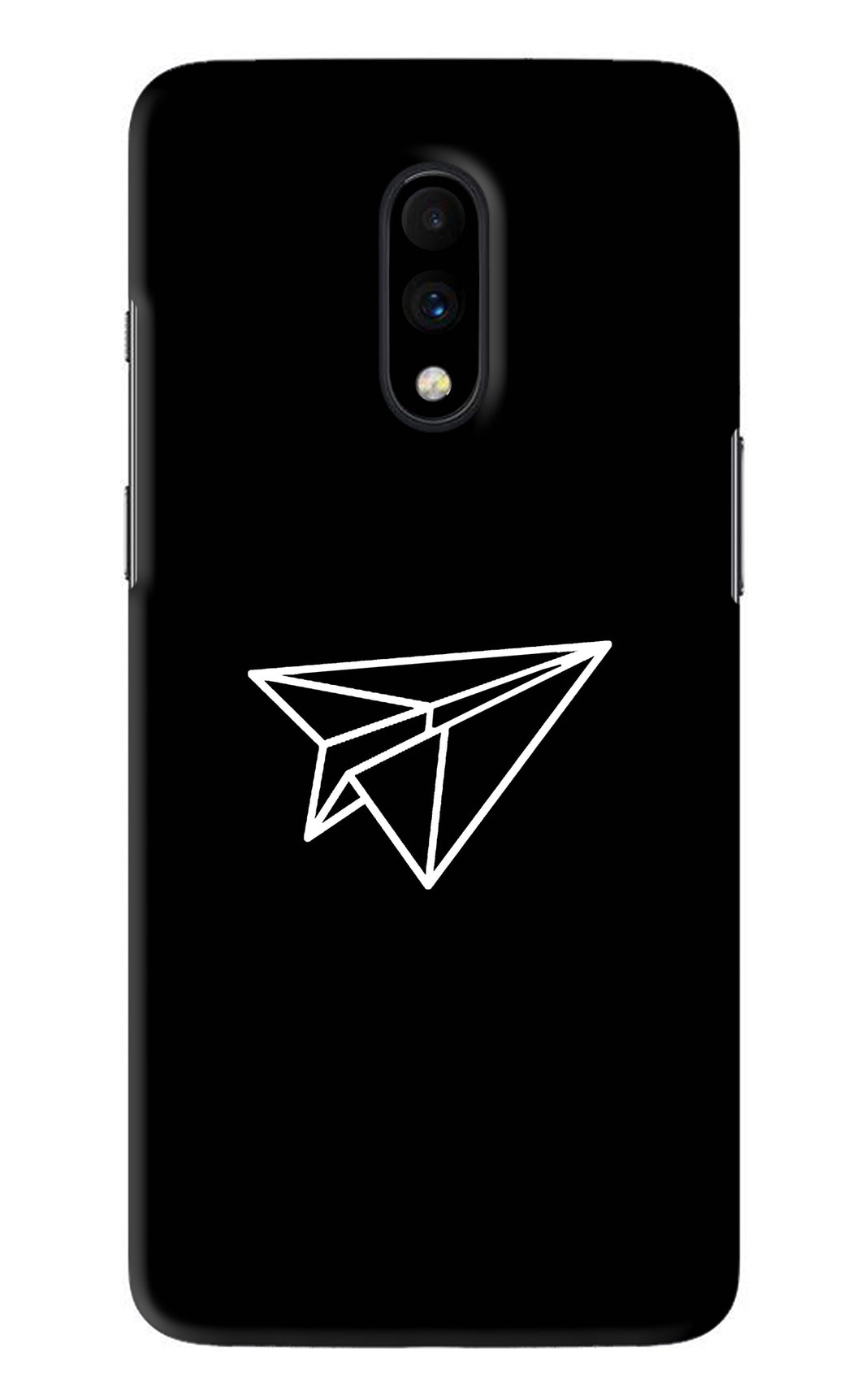 Paper Plane White OnePlus 7 Back Skin Wrap