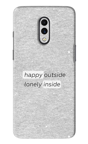 Happy Outside Lonely Inside OnePlus 7 Back Skin Wrap