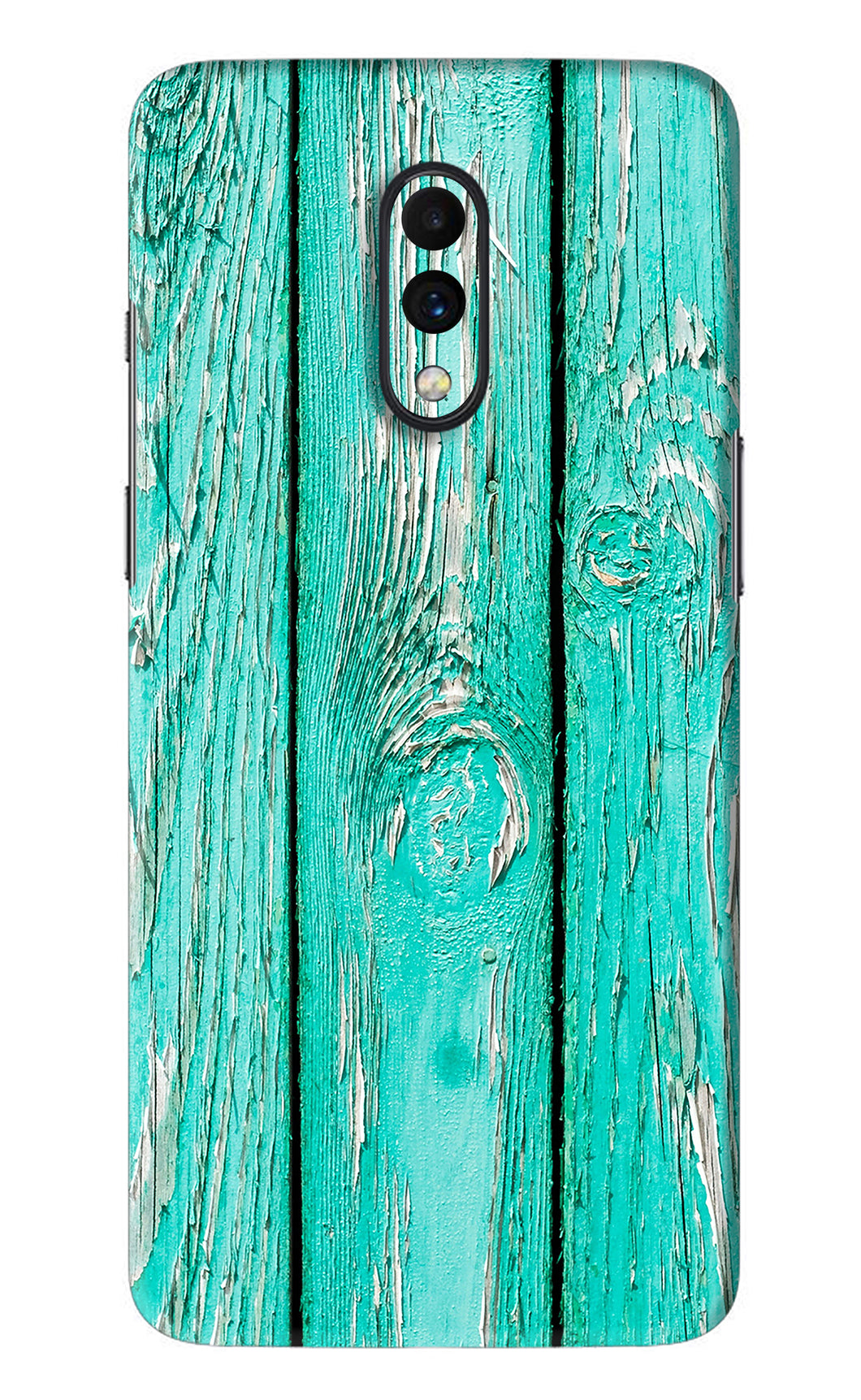 Blue Wood OnePlus 7 Back Skin Wrap