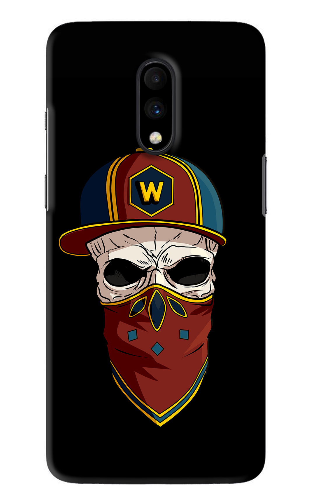 Skull OnePlus 7 Back Skin Wrap