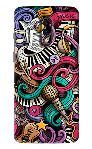 Music Abstract OnePlus 7 Back Skin Wrap