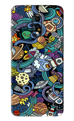 Space Abstract OnePlus 7 Back Skin Wrap