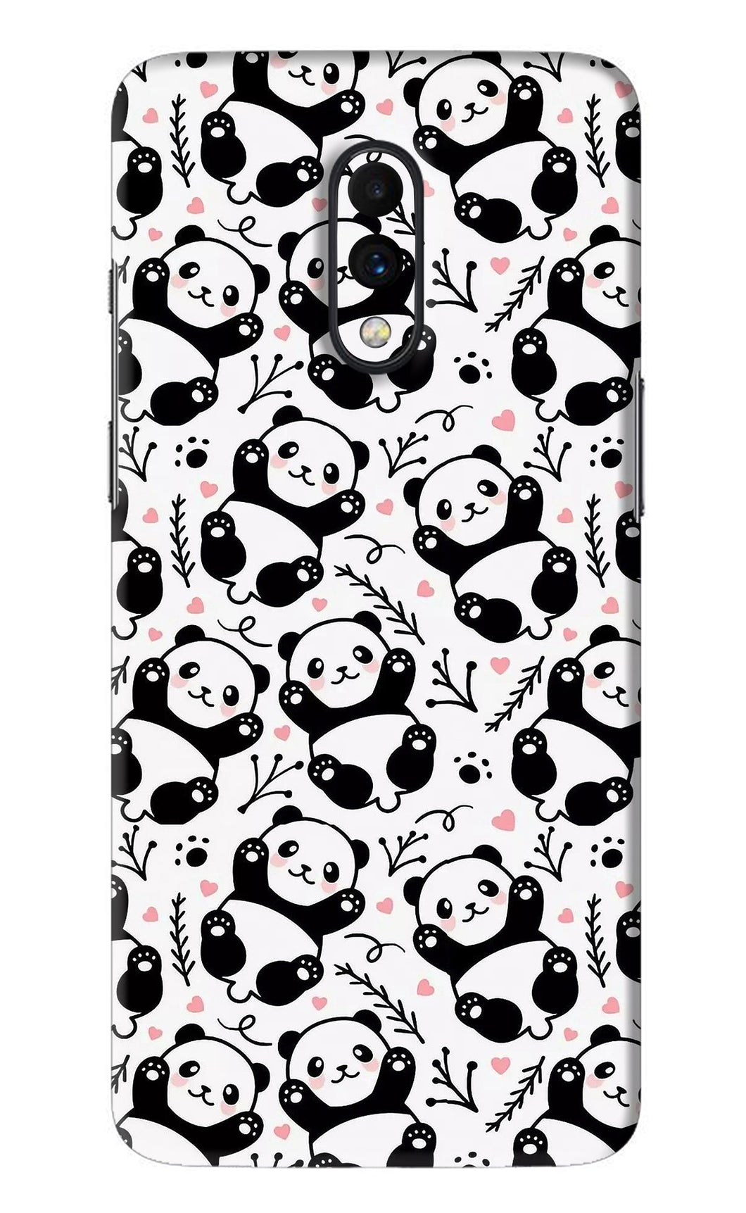 Cute Panda OnePlus 7 Back Skin Wrap