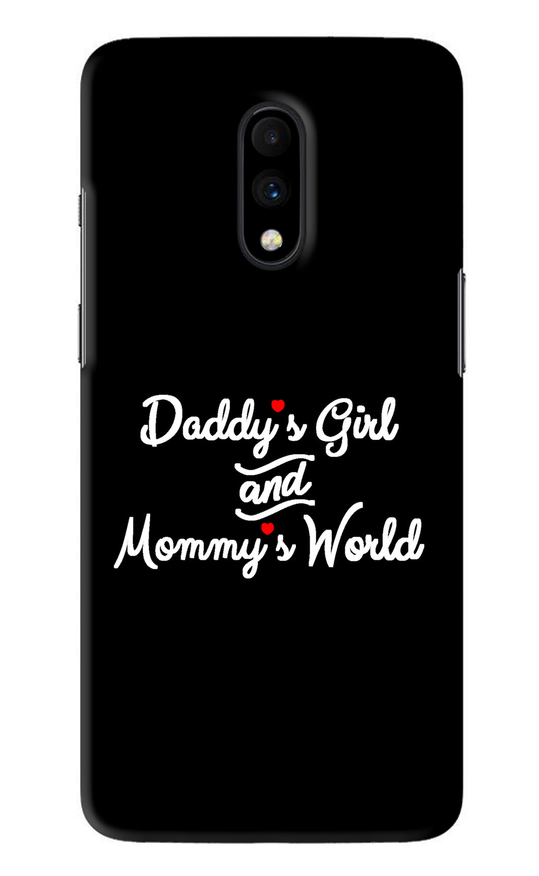 Daddy's Girl and Mommy's World OnePlus 7 Back Skin Wrap