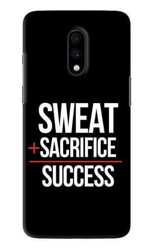 Sweat Sacrifice Success OnePlus 7 Back Skin Wrap
