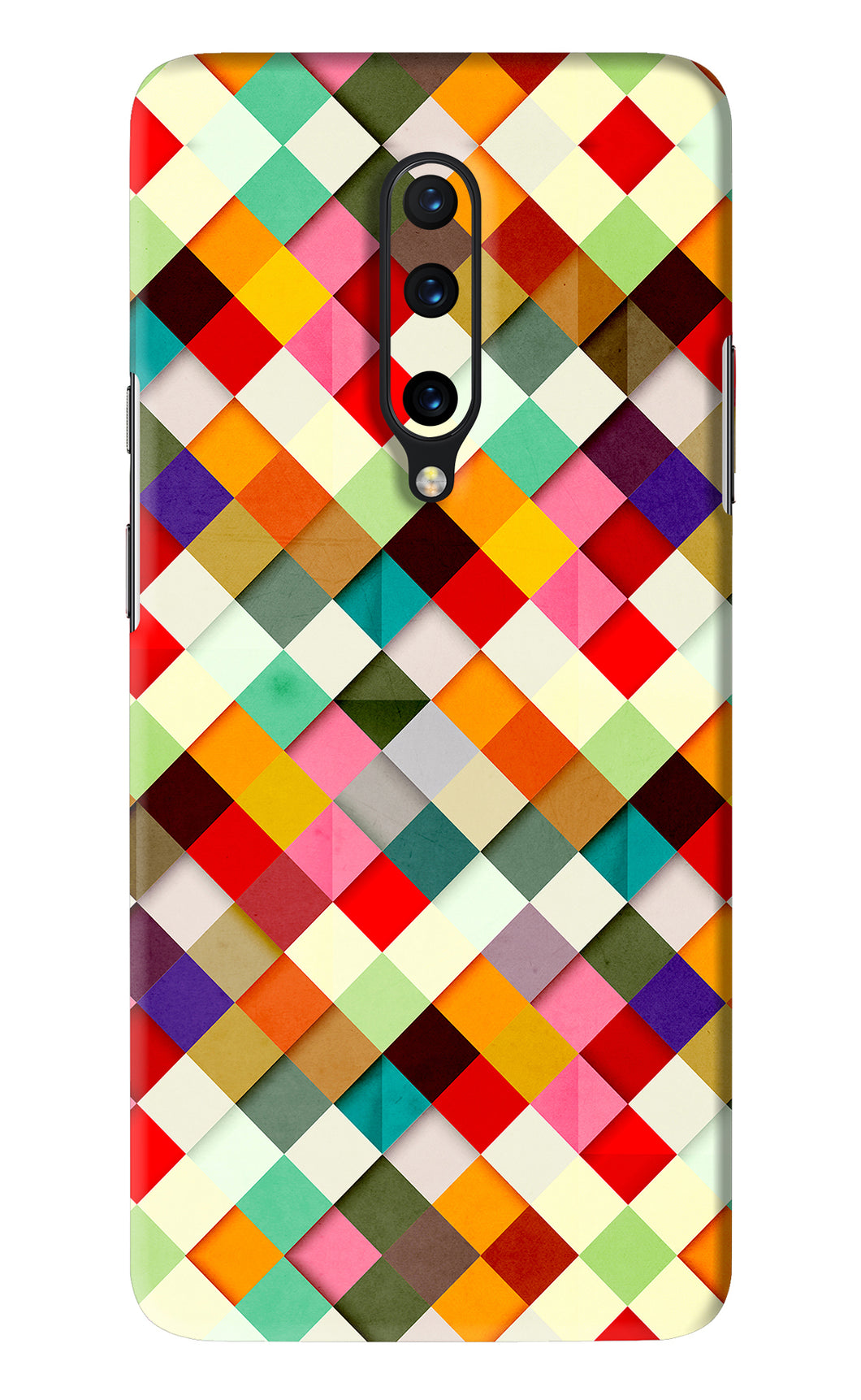 Geometric Abstract Colorful OnePlus 7 Pro Back Skin Wrap
