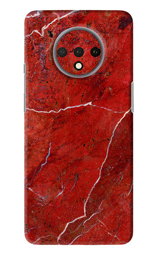 Red Marble Design OnePlus 7T Back Skin Wrap