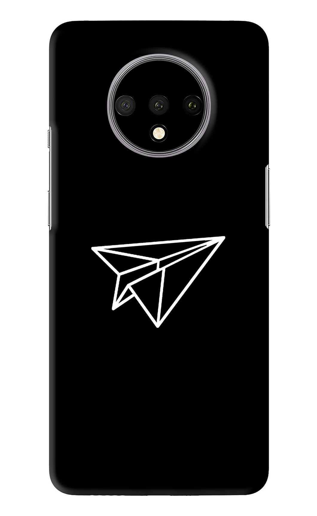 Paper Plane White OnePlus 7T Back Skin Wrap