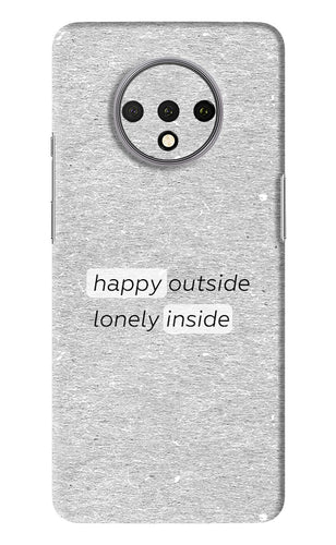 Happy Outside Lonely Inside OnePlus 7T Back Skin Wrap