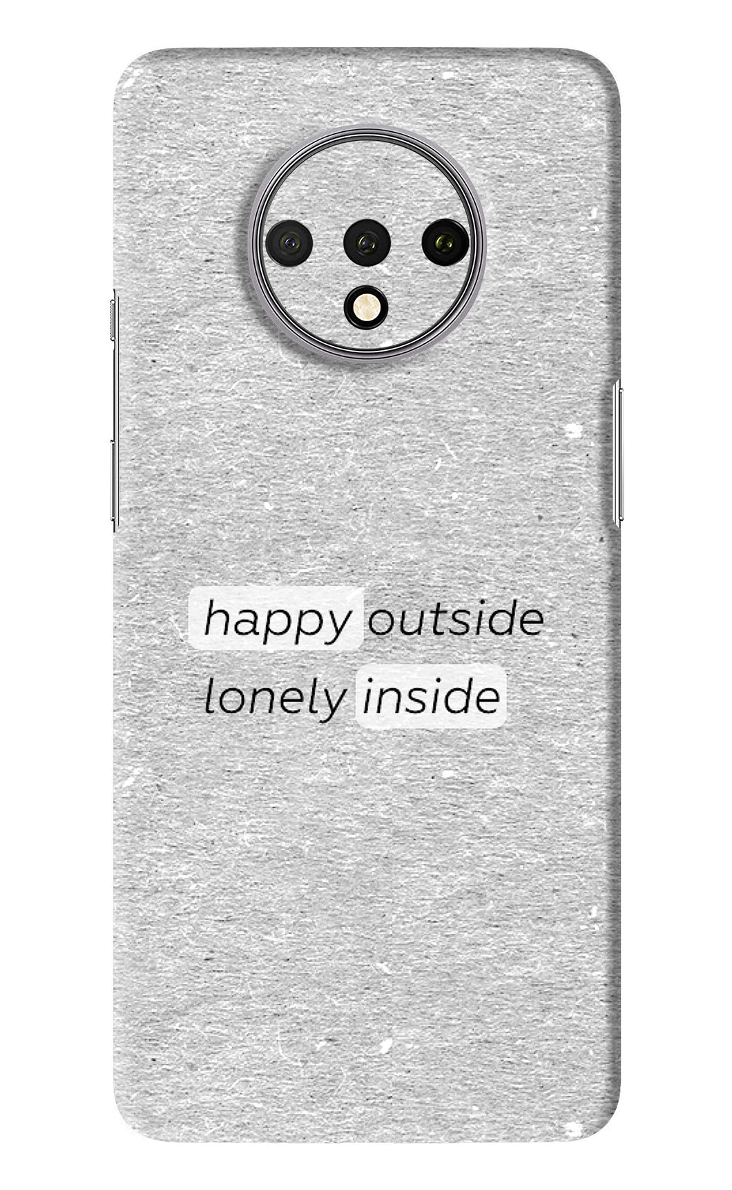 Happy Outside Lonely Inside OnePlus 7T Back Skin Wrap