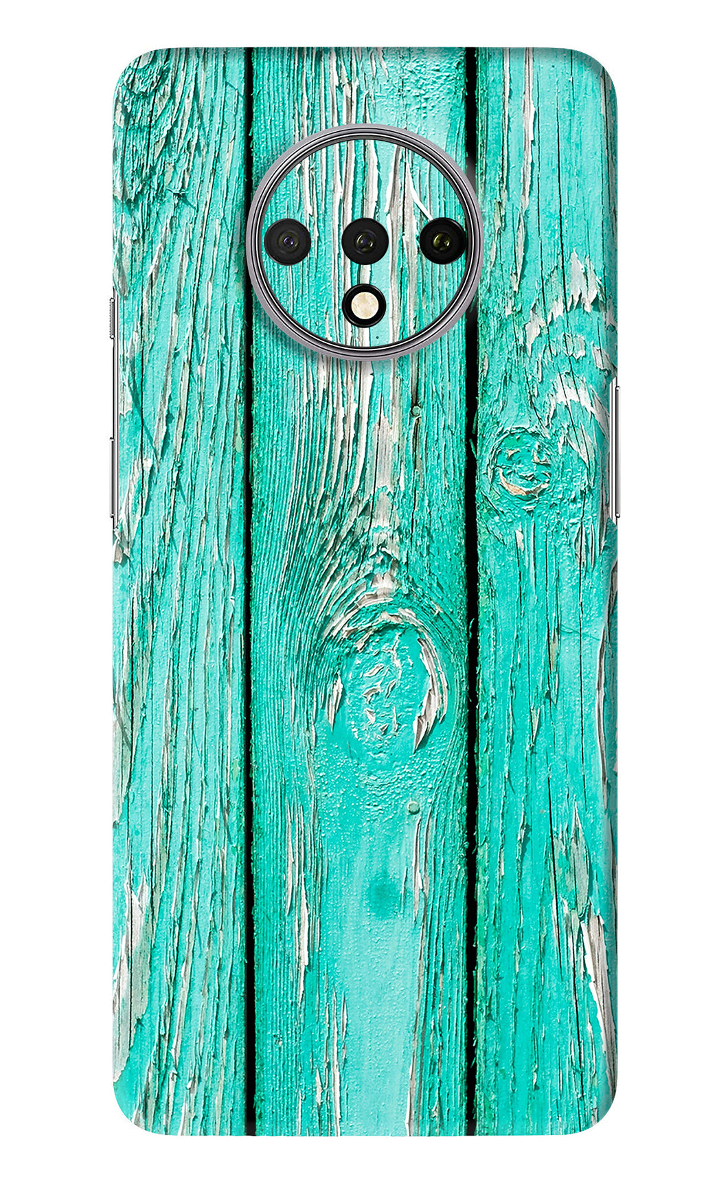 Blue Wood OnePlus 7T Back Skin Wrap