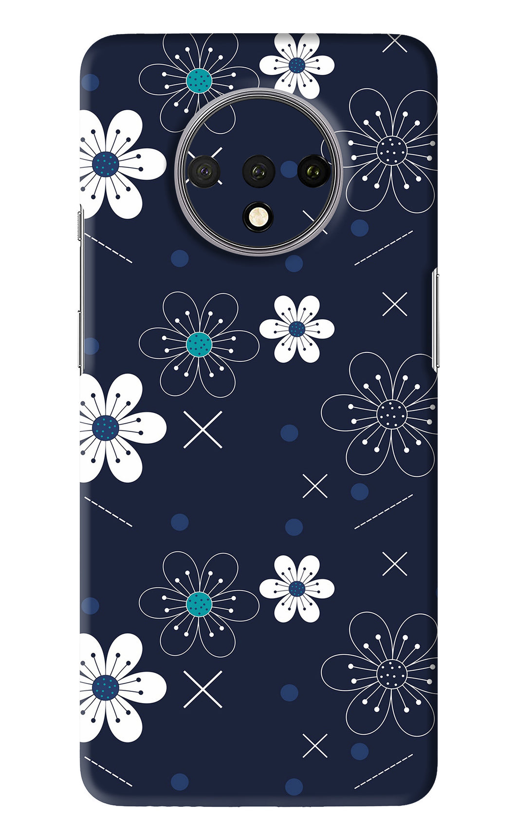 Flowers 4 OnePlus 7T Back Skin Wrap