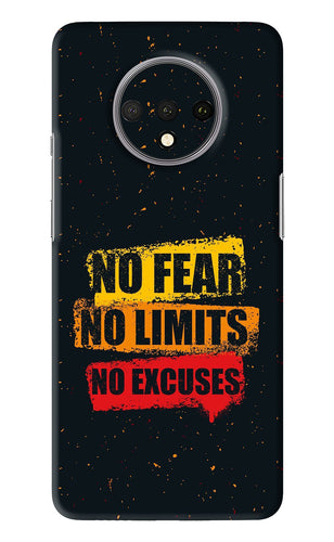 No Fear No Limits No Excuses OnePlus 7T Back Skin Wrap