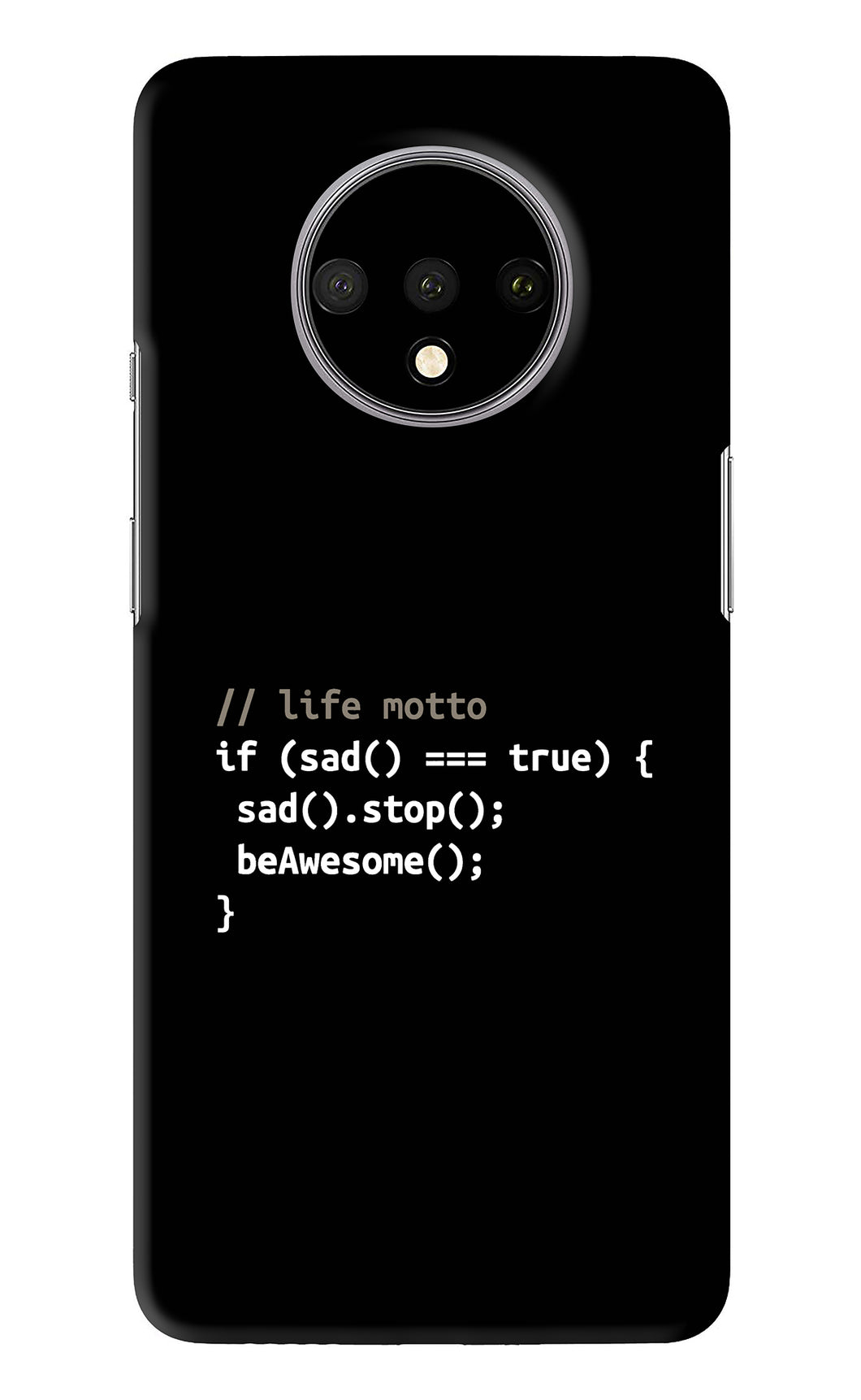 Life Motto Code OnePlus 7T Back Skin Wrap