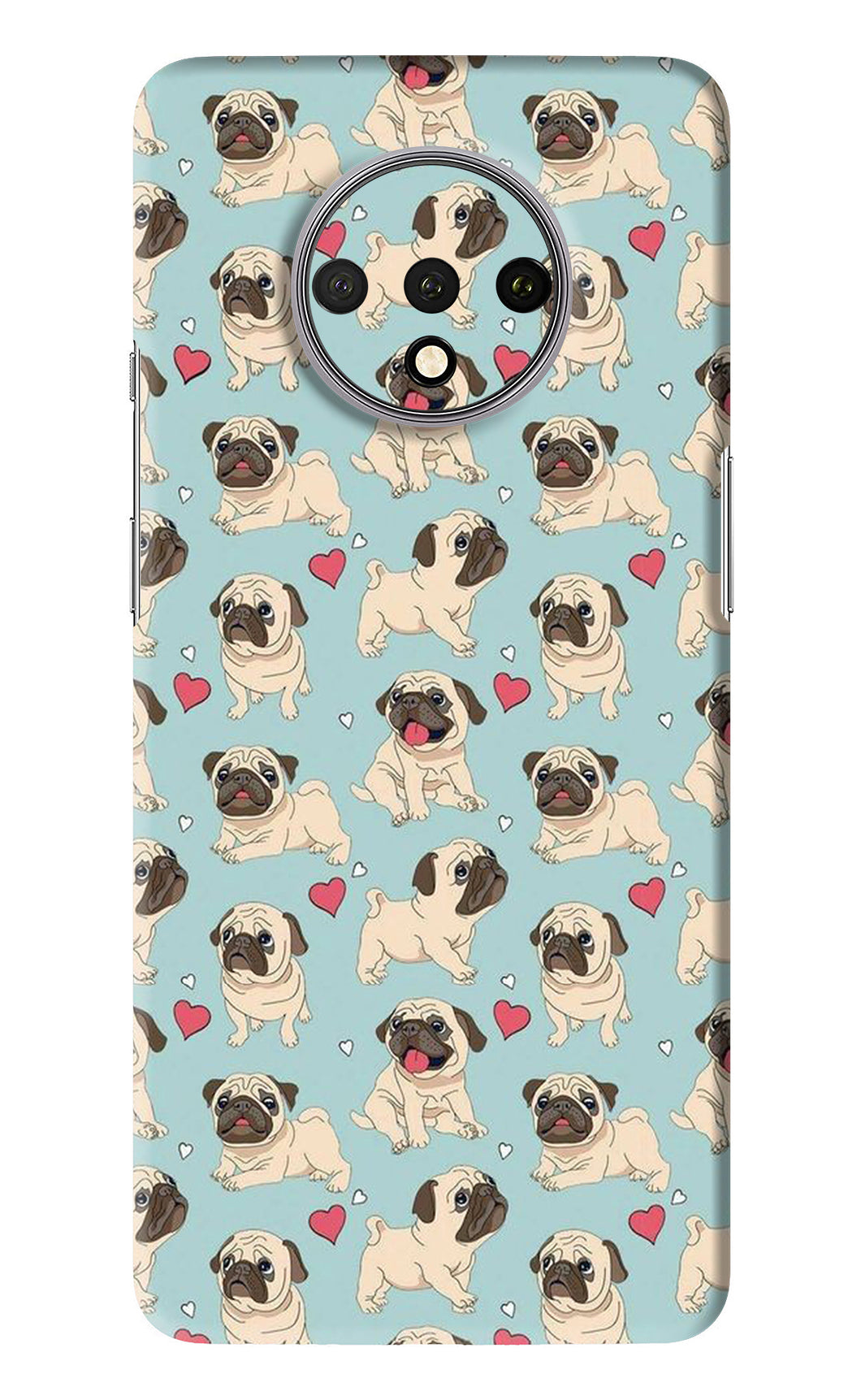 Pug Dog OnePlus 7T Back Skin Wrap