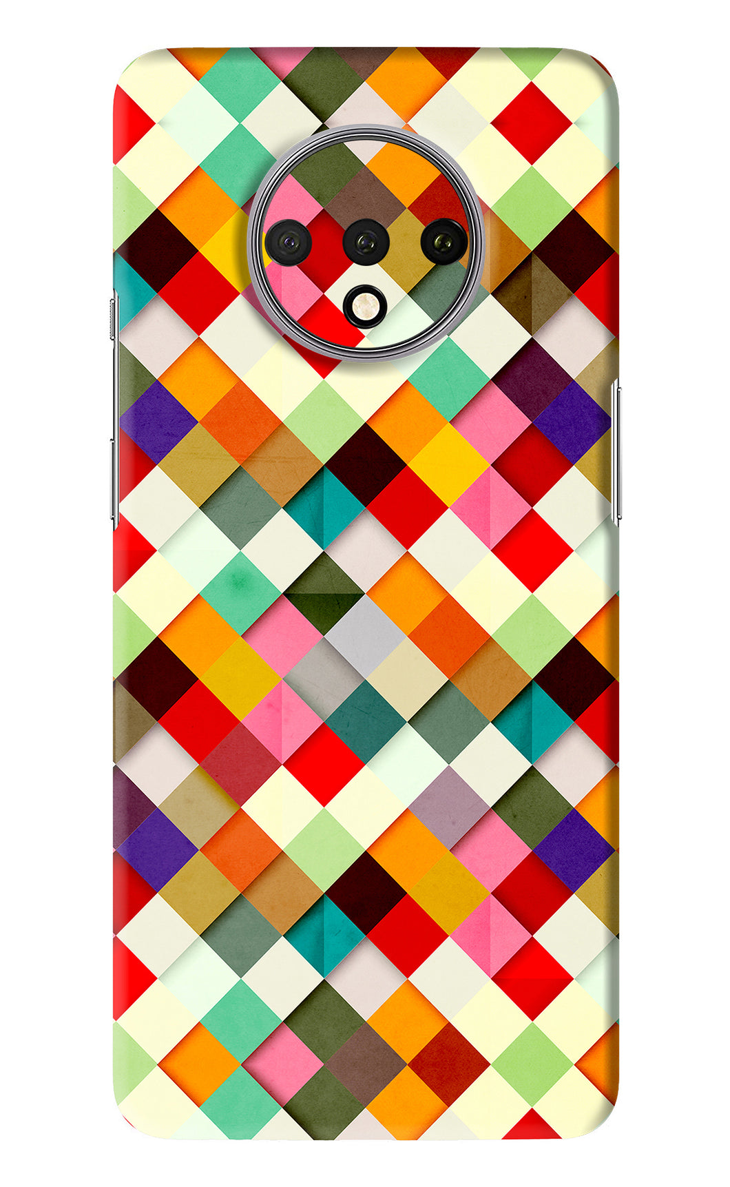 Geometric Abstract Colorful OnePlus 7T Back Skin Wrap