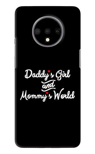 Daddy's Girl and Mommy's World OnePlus 7T Back Skin Wrap