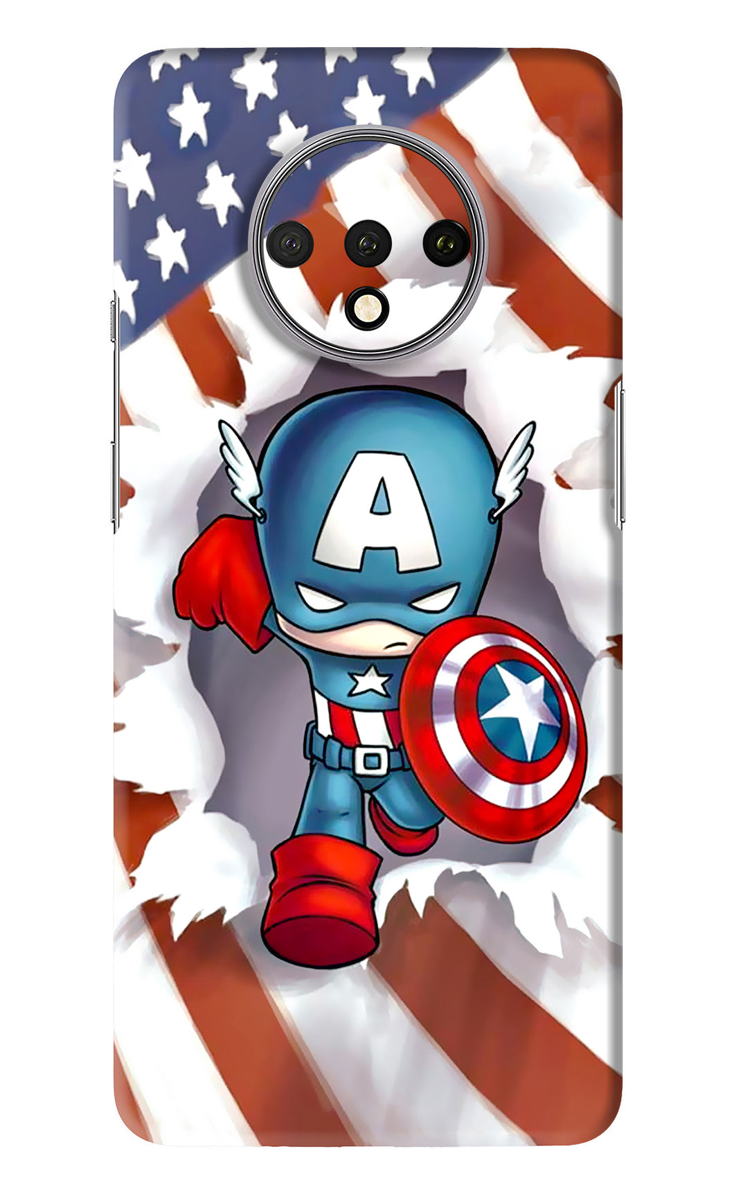 Captain America OnePlus 7T Back Skin Wrap