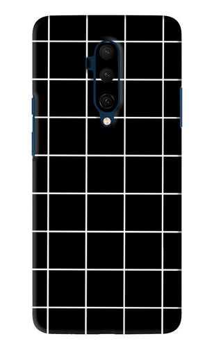 White Grid OnePlus 7T Pro Back Skin Wrap
