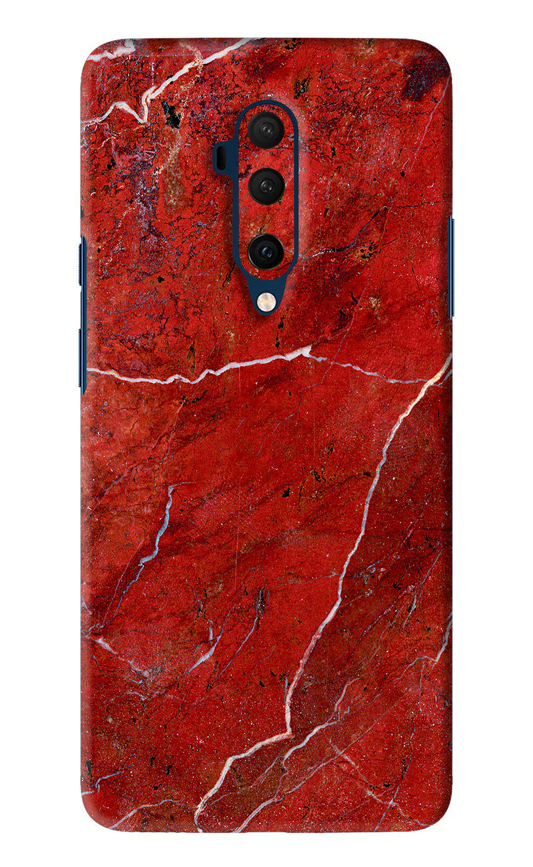 Red Marble Design OnePlus 7T Pro Back Skin Wrap