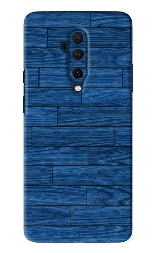 Blue Wooden Texture OnePlus 7T Pro Back Skin Wrap